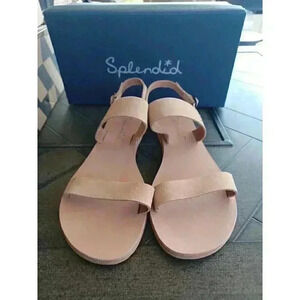 Splendid Women's Terri Slingback Flat Sandal  Natural Size US:7.5M EU:37.5/38